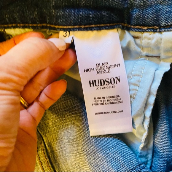 Hudson Jeans High Rise Blair Destructed Ada Skinny - Picture 5 of 7